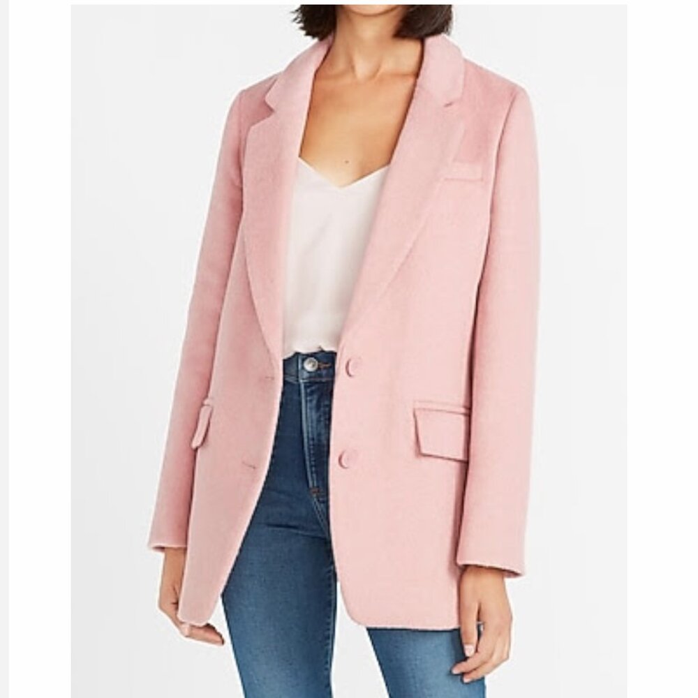 New EXPRESS Blazer Coat Pink S